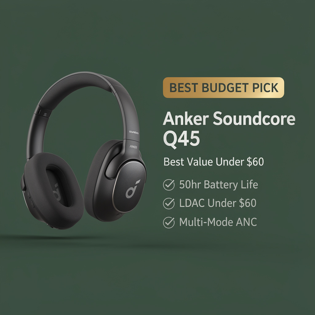 Anker Soundcore Q45 - Best Budget Noise-Cancelling Headphone