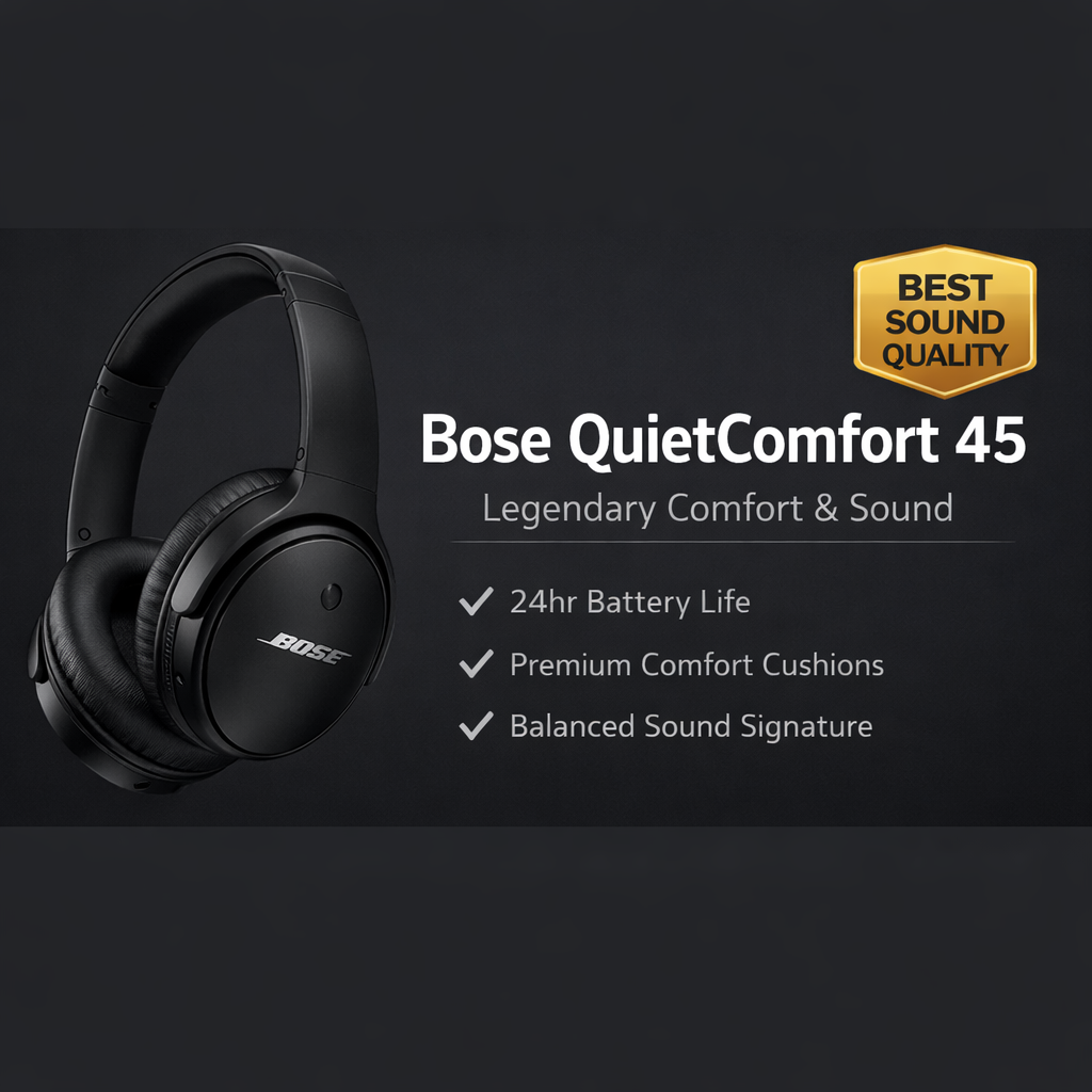Bose QuietComfort 45 - Best Sound Quality Headphone