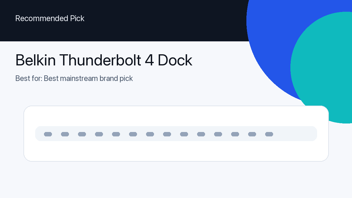 Belkin Thunderbolt 4 Dock