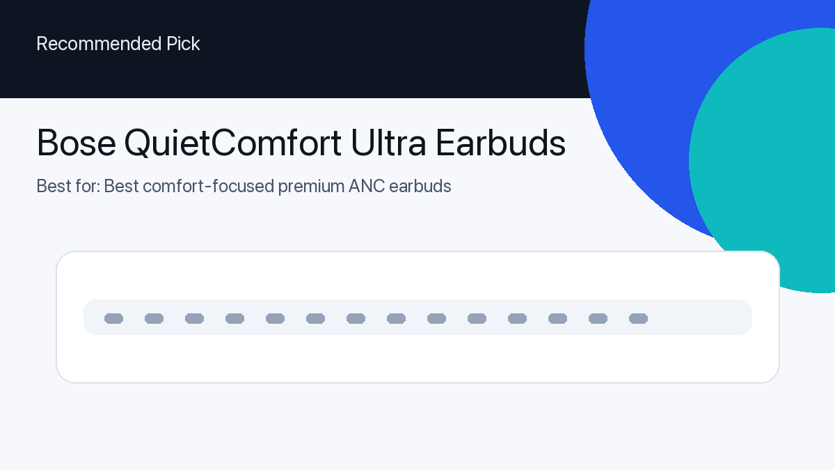 Bose QuietComfort Ultra Earbuds