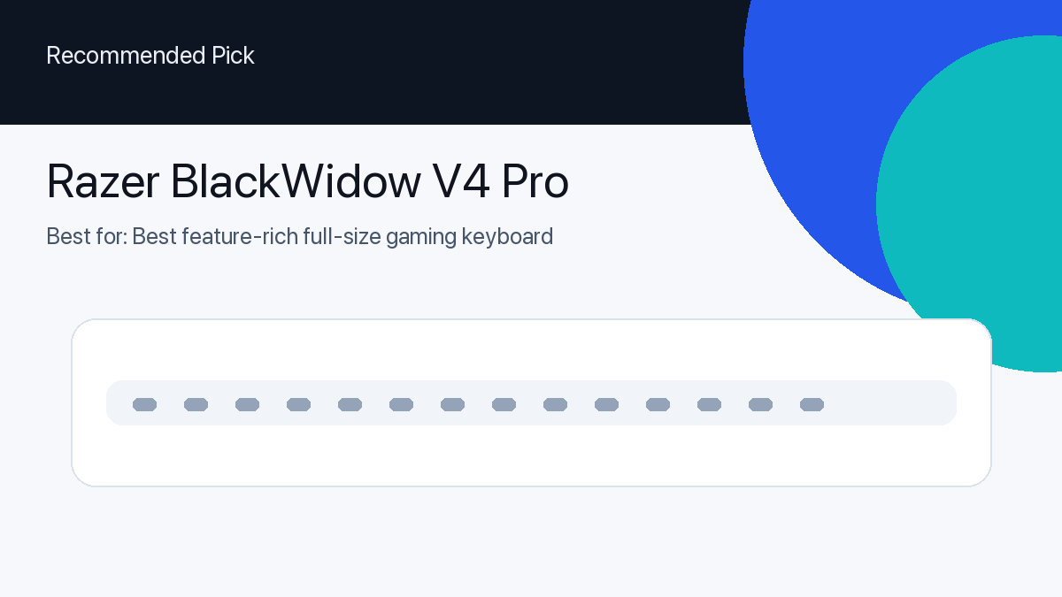 Razer BlackWidow V4 Pro