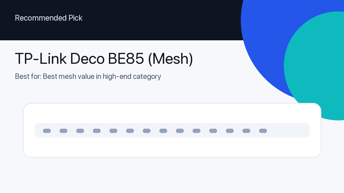 TP-Link Deco BE85 (Mesh)