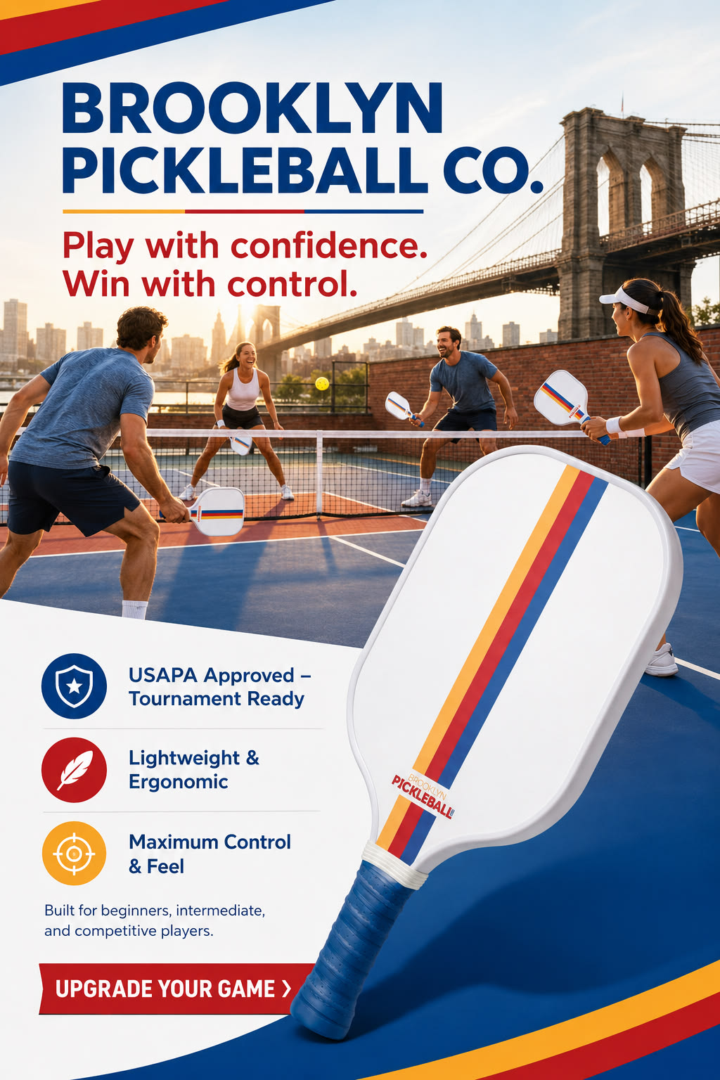 Pickleball Paddle for Confident Control